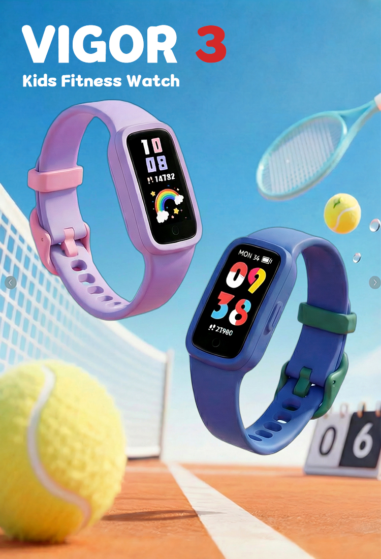 Vigor 3 kids fitness tracker lineup